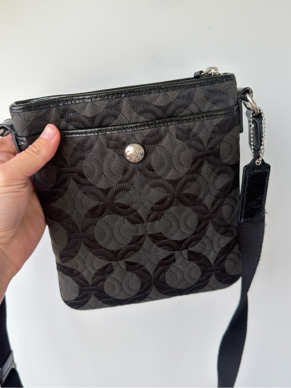 Coach Black Quilted Signature Crossbody